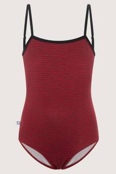 Organic swimsuit Madri Petite, dots teal via Frija Omina