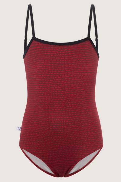 Organic swimsuit Madri Petite, dots teal from Frija Omina