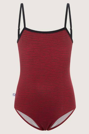 Organic swimsuit Madri Petite, dots teal from Frija Omina