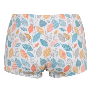 organic panties Erna pattern Cherry Leaves (white) from Frija Omina