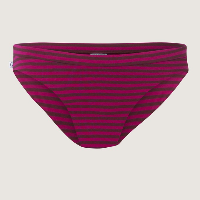 Organic Bikini Fjorde berry stripes from Frija Omina
