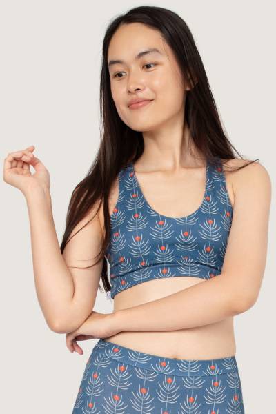 Organic cotton Bikini Top Ijoris Korte blue from Frija Omina