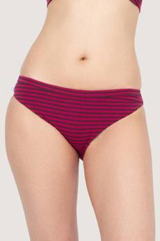 Organic Bikini Fjorde berry stripes via Frija Omina