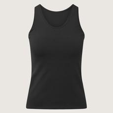 Organic tanktop black via Frija Omina