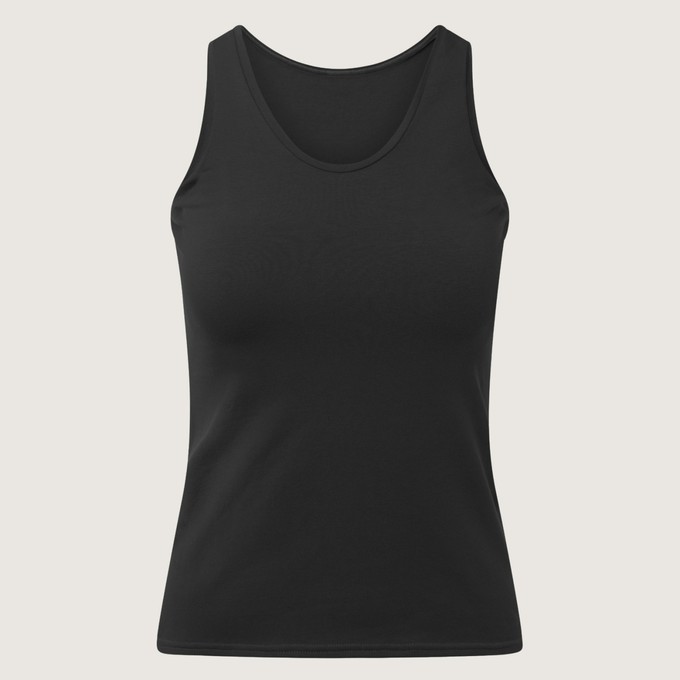 Organic tanktop black from Frija Omina