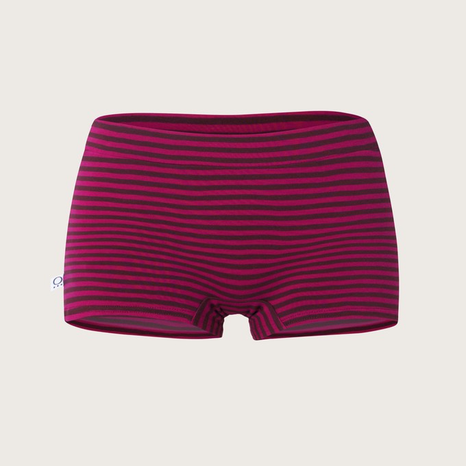 Organic cotton Bikini Shorts Isi berry / stripes from Frija Omina