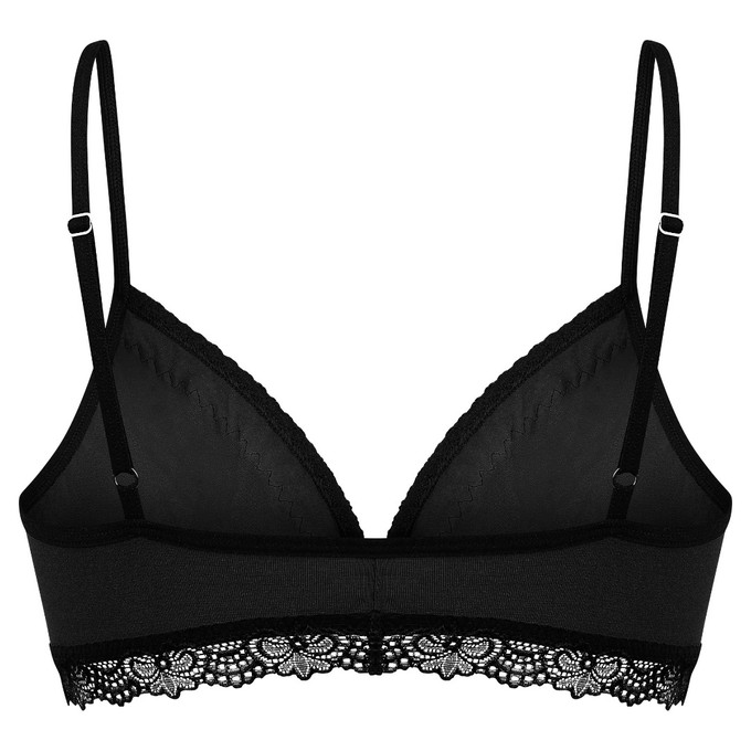 Set: Bio bra + hipster panties Spitze, black from Frija Omina