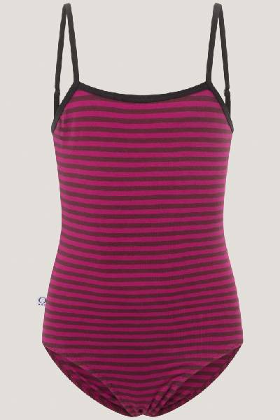 Bio Badeanzug Madri Petite, beere Streifen from Frija Omina