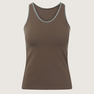 Organic tanktop forest + Dots (green) from Frija Omina