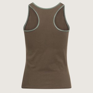 Organic tanktop forest + Dots (green) from Frija Omina