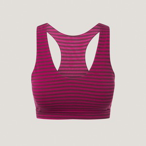 Organic cotton Bikini Top Ijoris berry stripes from Frija Omina