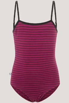 Organic swimsuit Madri Petite, dots teal via Frija Omina