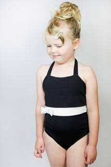 Recycling swimsuite Bowje Petite, black / white via Frija Omina