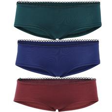 Hipster panties set of elements: "Darkness" - smaragd, blue, aubergine via Frija Omina