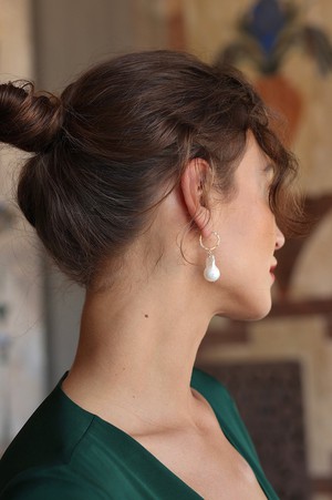 Frida Kahlo Pearl Earrings from GAÂLA