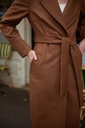 Sabina Cashmere Wool Coat from GAÂLA