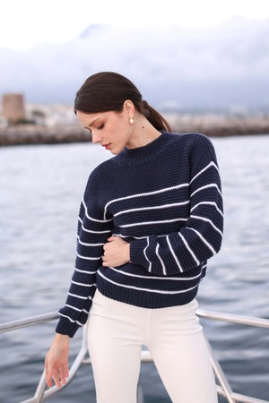 Marine Merino Wool Sweater from GAÂLA