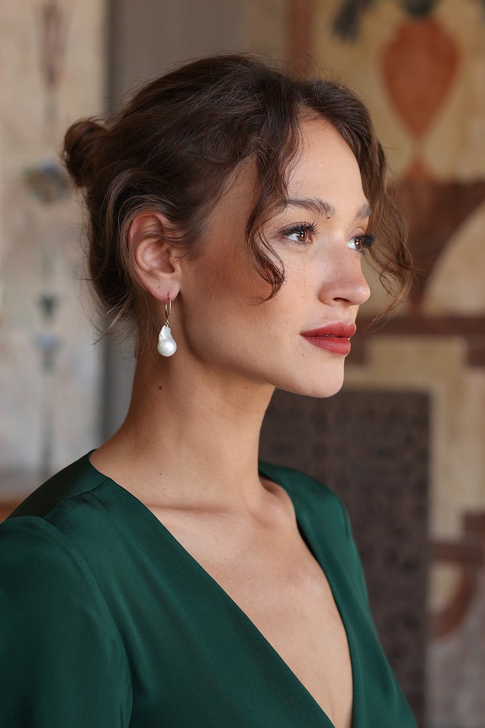 Frida Kahlo Pearl Earrings from GAÂLA