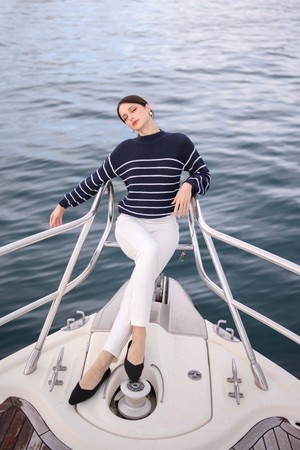 Marine Merino Wool Sweater from GAÂLA