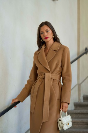 Sabina Cashmere Wool Coat from GAÂLA