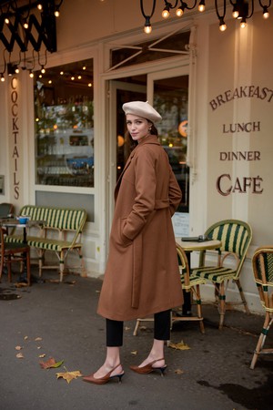 Sabina Cashmere Wool Coat from GAÂLA