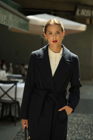 Sabina Cashmere Wool Coat from GAÂLA