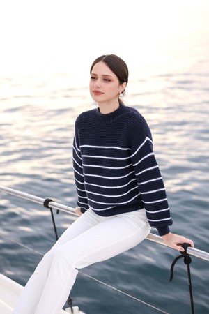 Marine Merino Wool Sweater from GAÂLA