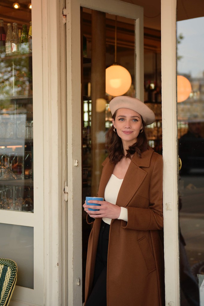 Sabina Cashmere Wool Coat from GAÂLA