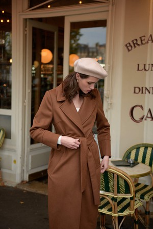 Sabina Cashmere Wool Coat from GAÂLA