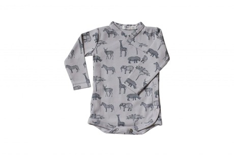 Romper 100% organic cotton – Safari Grey from Glow - the store