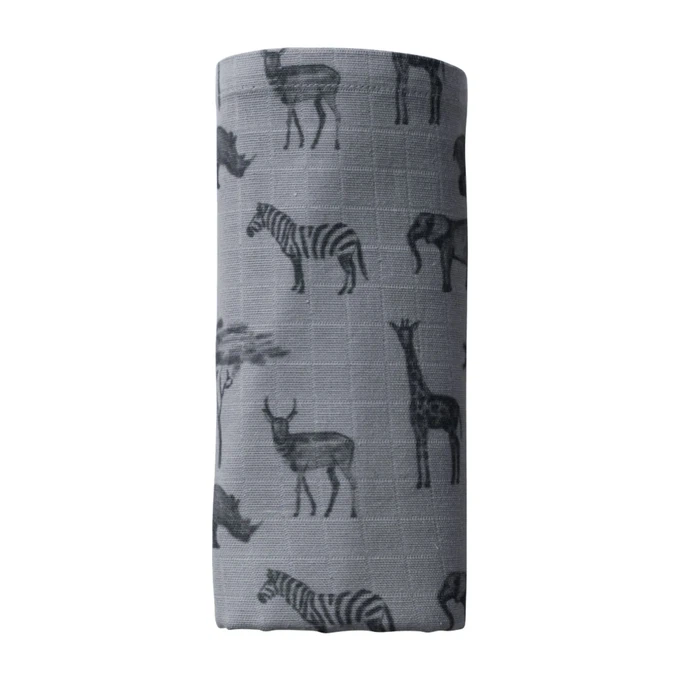 Muslin Cloth Baby 80×80 cm Bio – Storm Grey from Glow - the store