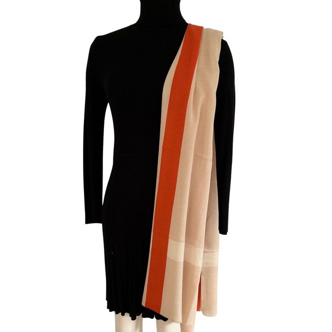 Blush Sand Hand Painted Wool Silk Scarf from Heritage Moda