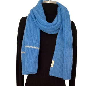 Cobalt Blue Handmade Alpaca Scarf from Heritage Moda