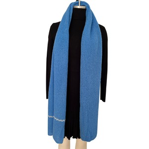 Cobalt Blue Handmade Alpaca Scarf from Heritage Moda
