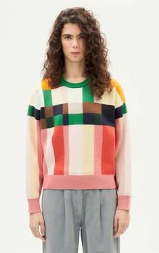 Sweater Knitted Philis Grid via Het Faire Oosten