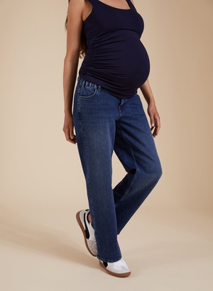 Organic Cotton Maternity Wide Leg Jeans from Isabella Oliver