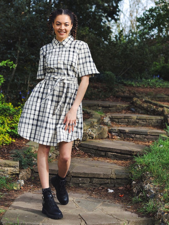 Restore Check Shirt Dress from Jenerous