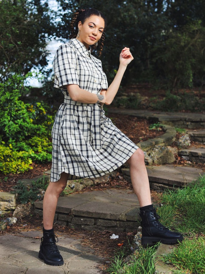 Restore Check Shirt Dress from Jenerous