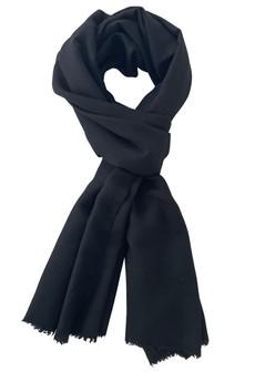 Yak Wool Shawl ACCENT Black via JULAHAS