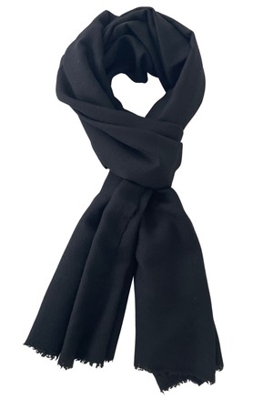 Yak Wool Shawl ACCENT Black from JULAHAS