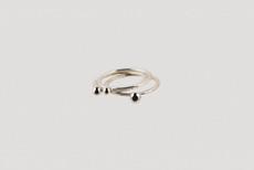 Lingonberry trio rings silver via Julia Otilia