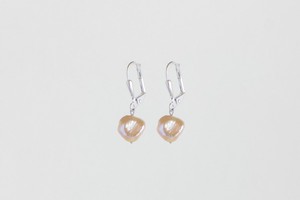Raw pearl earrings silver from Julia Otilia