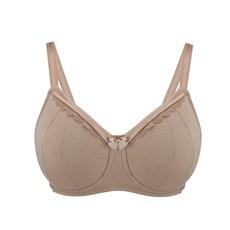 Warm Golden-Supportive Non-Wired Silk & Organic Cotton Full Cup Bra with removable paddings via JulieMay Lingerie