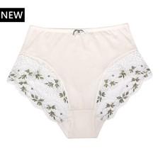 Nova - High Waisted Silk & Organic Cotton Full Brief via JulieMay Lingerie