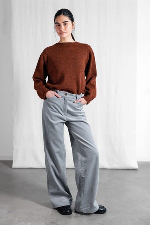 Organic cotton corduroy trousers Tushar Nebel from Jyoti - Fair Works