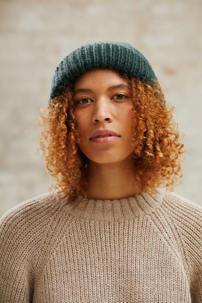 Baby Alpaca Hat Ayacucho Forest Green from Jyoti - Fair Works