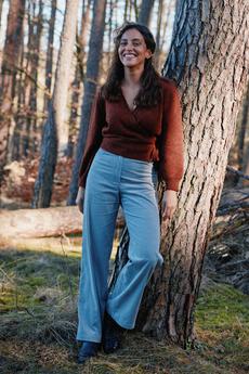 Organic cotton corduroy trousers Tushar Nebel via Jyoti - Fair Works