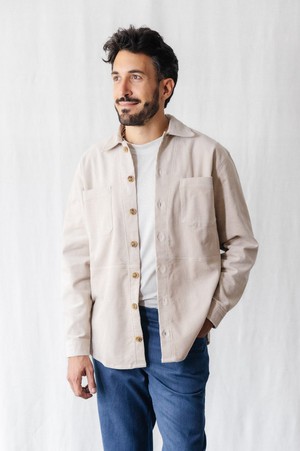 Organic Cotton Cord Shaket Kal Beige from Jyoti - Fair Works