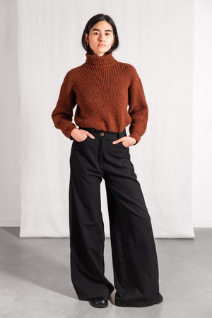 Organic cotton trousers Tarani Black from Jyoti - Fair Works