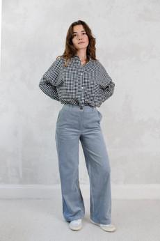 Organic cotton corduroy trousers Suhrutam Nebel via Jyoti - Fair Works